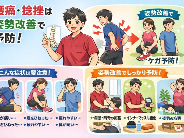 春の運動再開で急増！腰痛・捻挫は「姿勢改善」で防げます｜岡崎市の接骨院が解説