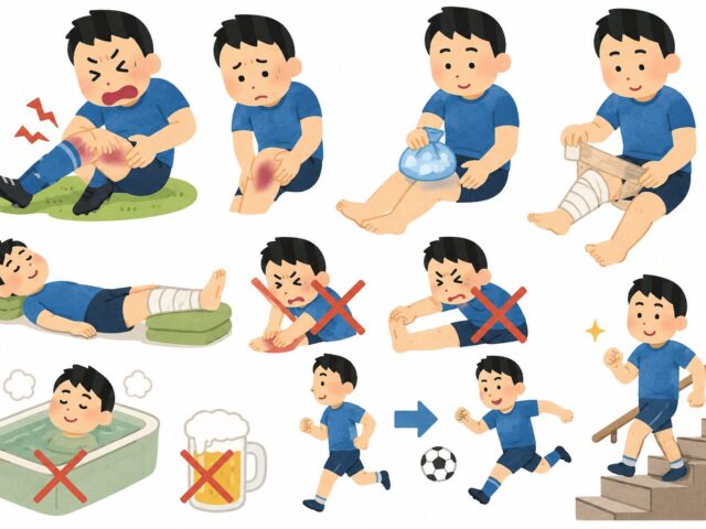 打撲が起きた時の処置